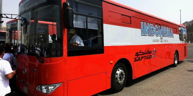 Mengintip Layanan Khusus Bus Jemaah Haji Indonesia