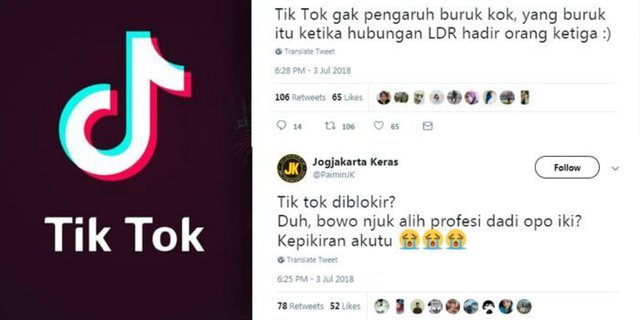 6 Cuitan Kocak Netizen Soal Pemblokiran Tik Tok