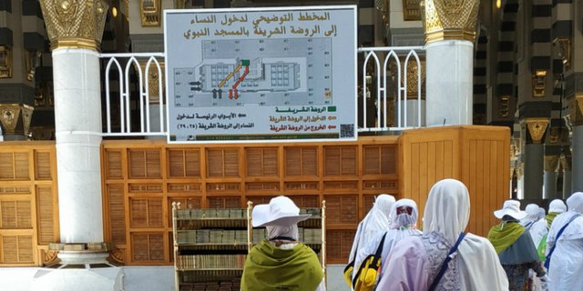 Waktu yang Tepat Bagi Jemaah Haji Wanita Berkunjung ke Raudhah