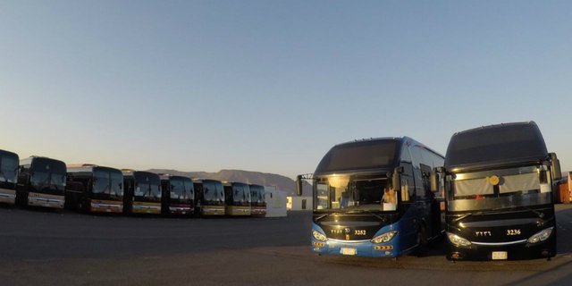 1.400 Unit Bus Antarkan Jemaah Haji dari Madinah ke Mekah