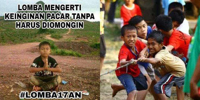 Meme 6 Lomba 'Berbahaya' yang Terlarang Saat 17-an, Ngakak Parah!