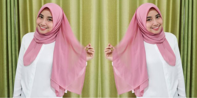 Tips Rapi Pakai Hijab Segi Empat Ala Sabrina Puspita Wijaya