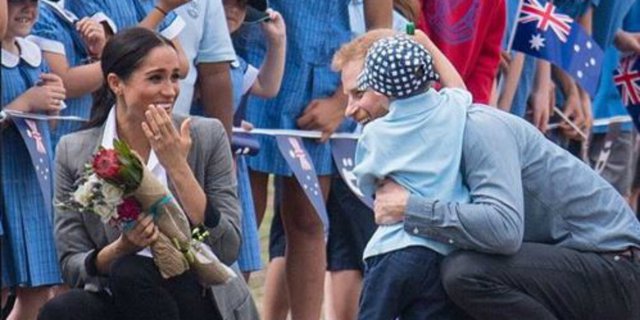 Video Bocah Down Syndrome Peluk Pangeran Harry Bikin 'Meleleh'