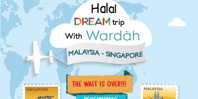 Ini 10 Pemenang #HalalDreamTripWardah ke Malaysia & Singapura