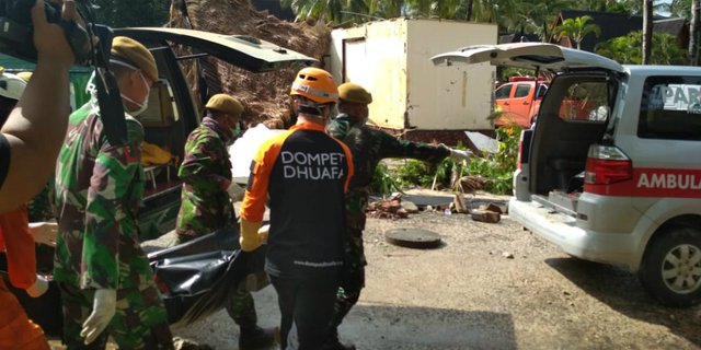 Korban Meninggal Tsunami Anyer Jadi 429 Jiwa