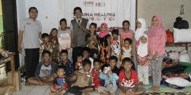 Trauma Healing Sangat Dibutuhkan Anak-anak Korban Tsunami Banten