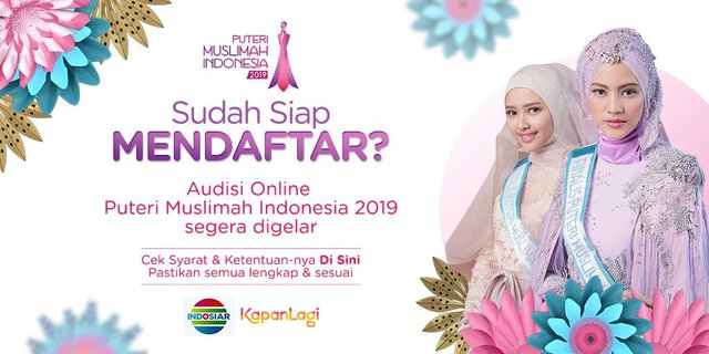 Yuk Ikuti Ajang Puteri Muslimah Indonesia 2019, Daftar di Sini