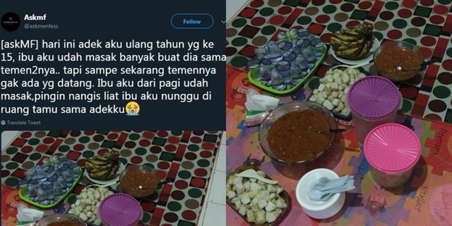 Ibu Habiskan Uang Demi Masak Hidangan Ultah Anak, Tak Ada Satupun Tamu Datang