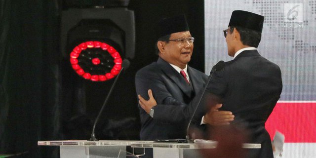 Real Count KPU Siang, Suara Prabowo-Sandiaga Naik Lagi