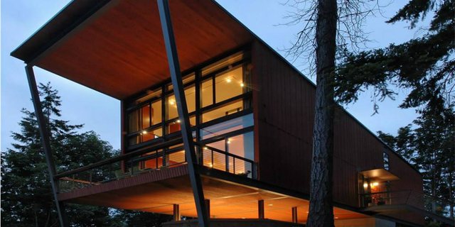 Rumah Pohon Berdesain Modern Bikin Terpukau