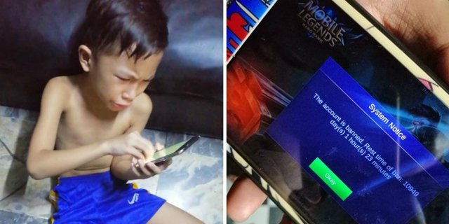 Akun Mobile Legend Diblokir Sampai 30 Tahun, Bocah Ini Viral