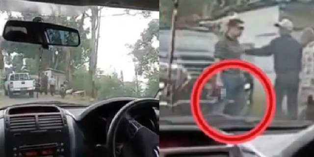 Viral Aksi Koboi Pengemudi `Mobil Pejabat` Acungkan Pistol ke Warga Lembang