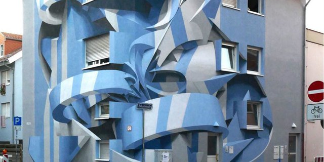 Deretan Bangunan Memukau Karya Seniman Grafiti 3 Dimensi