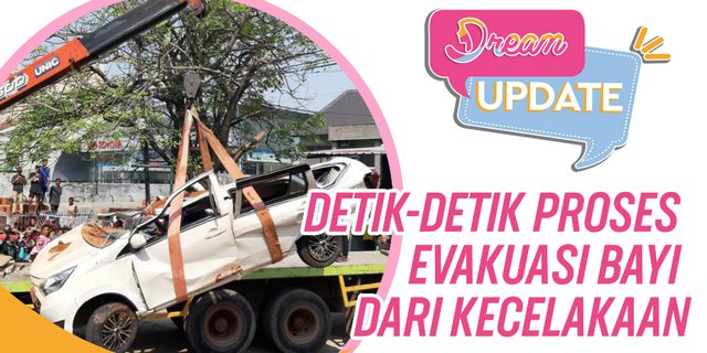 Evakuasi Bayi 11 Bulan dari Kecelakaan Mobil Tertimpa Truk