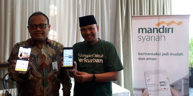 Pesan Hewan Kurban, Nasabah Mandiri Syariah Cukup Buka Ponsel