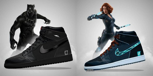 Sneakers Air Jordan Berkarakter Marvel, Keren!