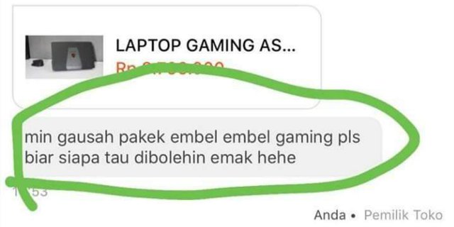 Bocah Minta Kata Gaming di Toko Laptop Online Dihapus Biar Bisa Dibelikan Ortu!