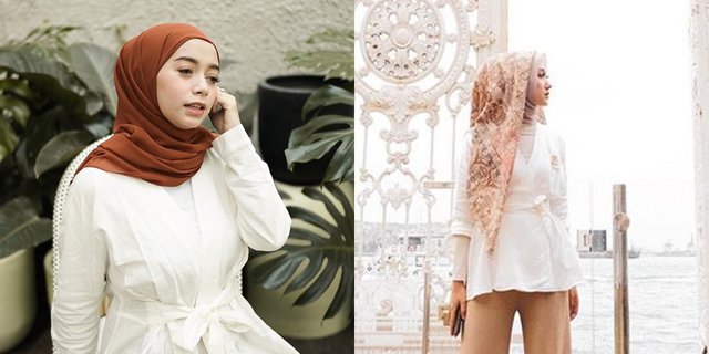 Baju putih cocok jilbab apa