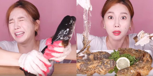 Saat Youtuber Korea Pertama Kali Makan Pecel Lele 