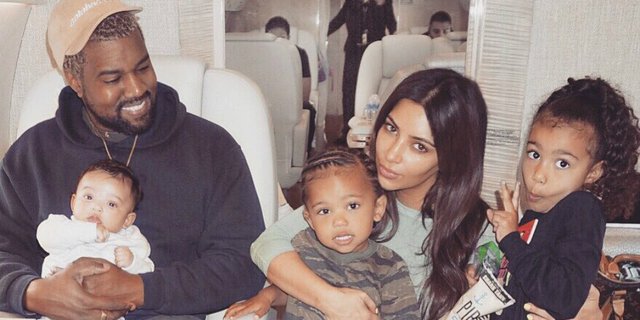 Rusuhnya Suasana Pagi Keluarga Kanye dan Kim Kardashian