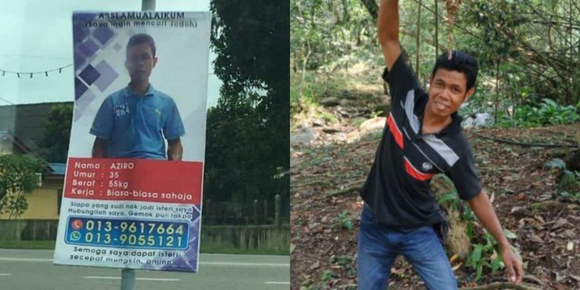 Jomblo Akut Ini Temukan Jodoh Usai Pasang Iklan Spanduk di Tiang Listrik