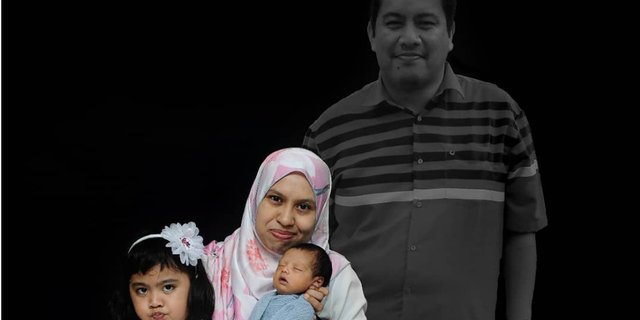 Cerita Pilu, Foto Keluarga Dibuat dengan Mendiang Ayah