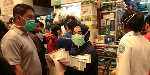 Virus Corona di Indonesia, Satu Pak Masker Termahal Sentuh Rp1,5 Juta