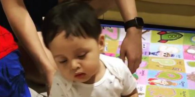 Video Kocak Putra Tasya Kamila Menolak Tidur, Bikin Gemas