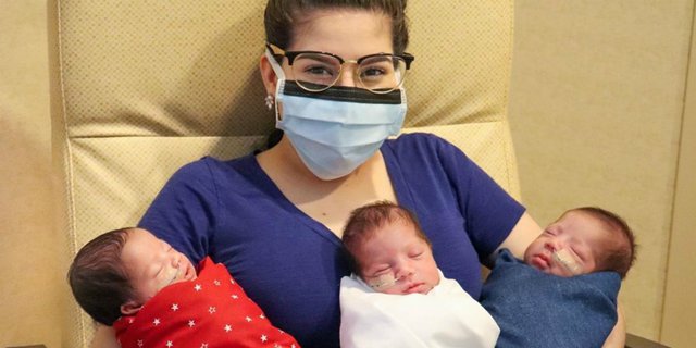 Perjuangan Ibu Positif Covid-19 Lahirkan Bayi Kembar 3