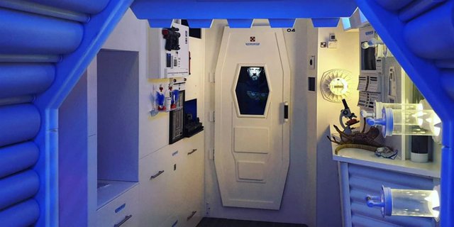 Interior Apartemen Disulap Jadi Pesawat Nostromo 'Alien', Lihat Detailnya