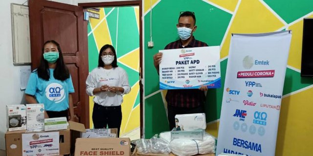 EMTEK Peduli Corona Salurkan Donasi APD dan Ventilator ke Sumut dan Kalbar