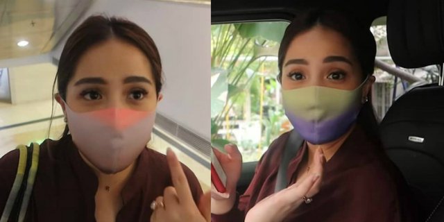 Gaya Outfit Nagita Slavina jadi MC, Masker Rp500 Ribu Bikin Virus Insecure