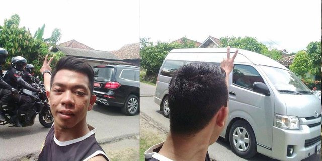 Langka! Gaya Presiden Jokowi Ketika Diajak Foto Selfie Sama Warganya