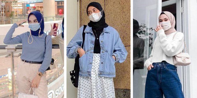 Mix and Match OOTD Hijab dengan Masker