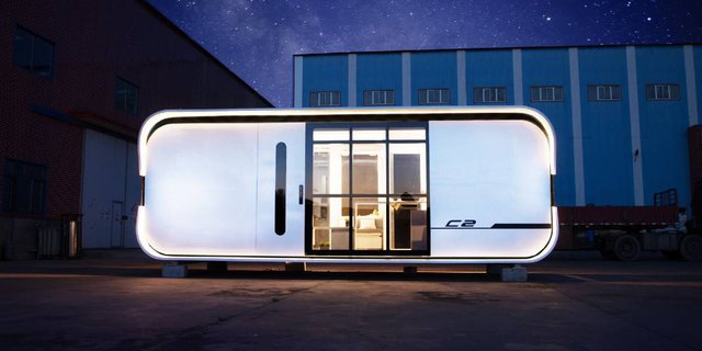 Tengok Desain Praktis Rumah Mungil Futuristik