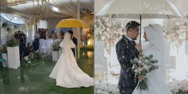 Tenda Resepsi Roboh, Hasil Foto Pernikahan Pasangan Ini Malah Jadi Keren!