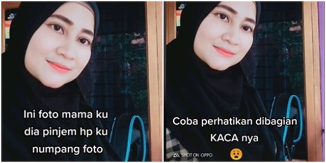 Emak-emak Selfi Dekat Jendela, Sosok di Balik Kaca Bikin Begidik