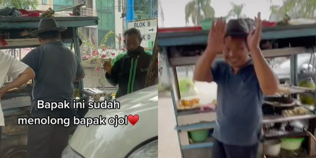 Usai Tolong Ojol Kelaparan, Penjual Gorengan Dibalas Rezeki Nomplok