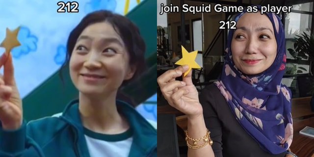 Heboh Hijaber Mirip Pemain 212 di Squid Game, Netizen: ‘Sudah Hijrah, Jadi Mualaf?'