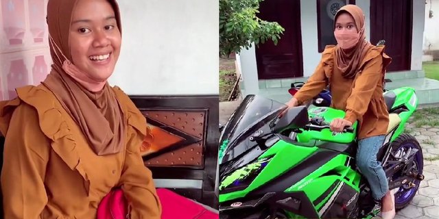 Hijaber Bawa Kresek Beli Motor Ninja, Pas Dibuka Isinya Uang Tabungan 8 Bulan