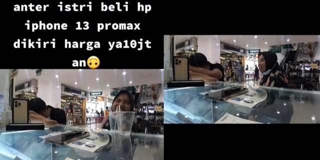 Viral Suami Antar Istri Beli iPhone 13 Seri Terbaru, Sampai Toko Syok Sampai Lemas Saat Tahu Harganya!