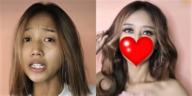 9 Potret Transformasi Makeup Gadis Ini Bikin Melongo, Glow Up Dalam Sekejap!