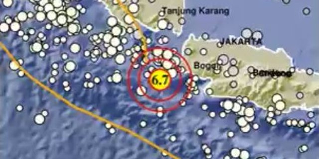 Gempa Magnitudo 6,7 Guncang Banten, Getaran Dirasakan Hingga Jabodetabek