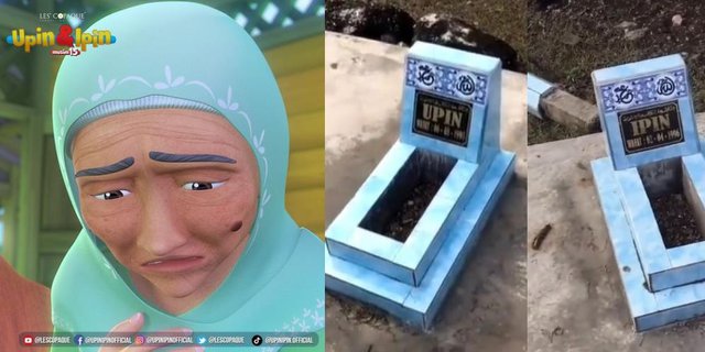 Viral Kuburan Upin Ipin yang Diduga Meninggal 20 Tahun Lalu, Ini Tanggapan Rumah Produksinya