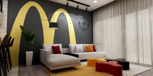 Unik, Desain Interior Rumah Bertema McDonald's