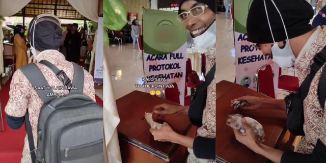 Hadiri Kondangan Bukannya Bawa Amplop, Pria Keluarkan Sekantong Uang Receh buat Angpao Pernikahan: Kayak Anak TK Nabung