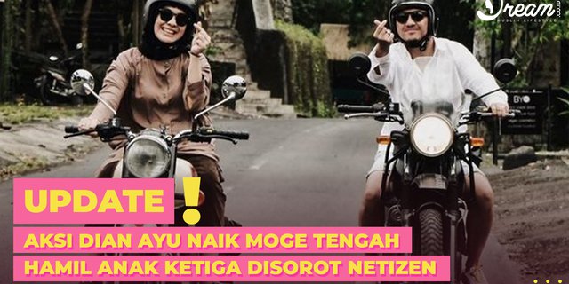 Aksi Dian Ayu Naik Moge Saat Hamil Anak Ketiga Disorot Netizen