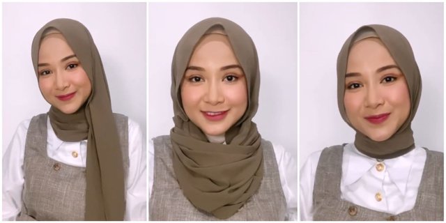 3 Look Hijab Pashmina untuk Daily