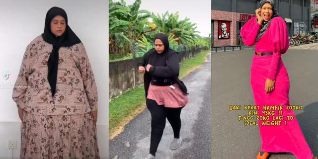 Transformasi Wanita Berbobot Dua Kuintal, Dulu Sulit Berjalan dan Masuk Toilet, Kini Hasilnya Mengejutkan!