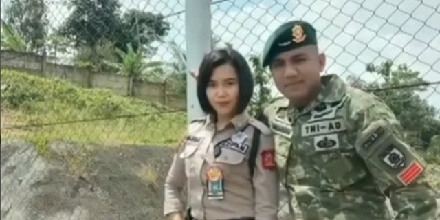 Potret Mode Kerja VS Mode Main, Pasangan Prajurit TNI dan Satpam Cantik Ini Bikin Pangling!